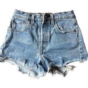 Levi's 501 Light Blue Jean Shorts 24
